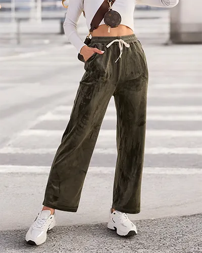 Royalfashion Damen-Sweatpants a'la velour