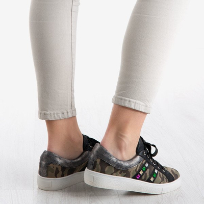 Маскувальні кросівки, прикрашені кольоровими сильними армійськими шпильками - Взуття 1