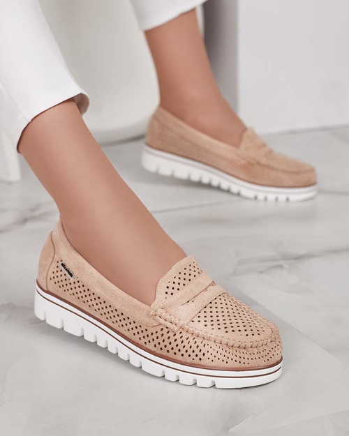 Royalfashion Ажурні жіночі мокасини Leteller