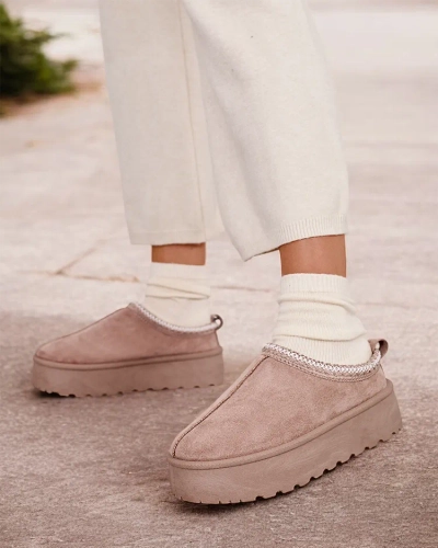 Royalfashion Damen Zommy Kurzstiefel a'la Schneestiefel