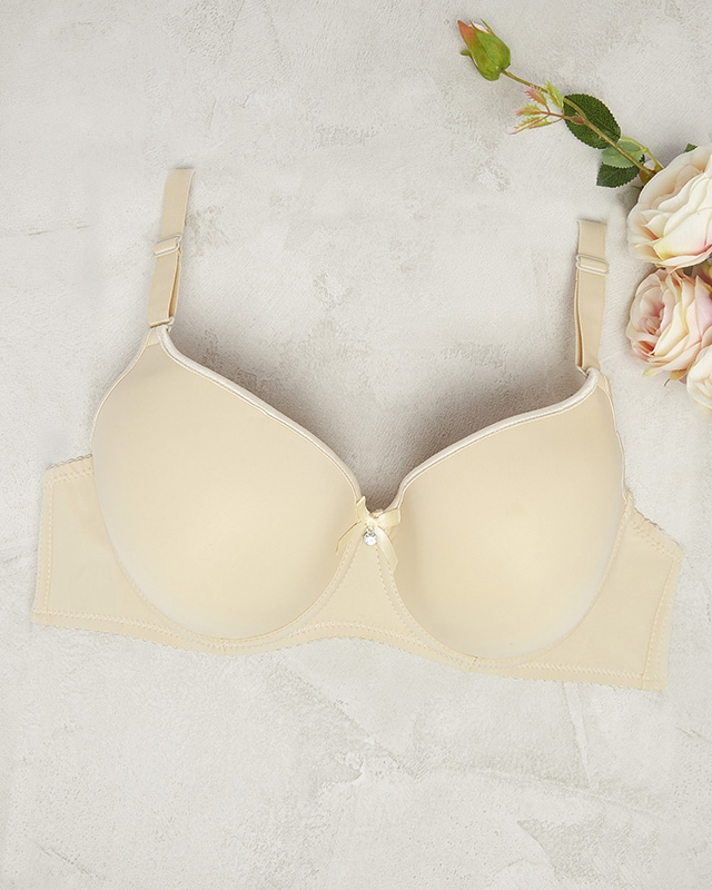 Gepolsterter Damen-BH in Beige- Lingerie
