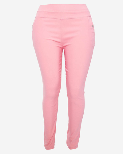 Rosa Damen-Treggings PLUS SIZE- Bekleidung