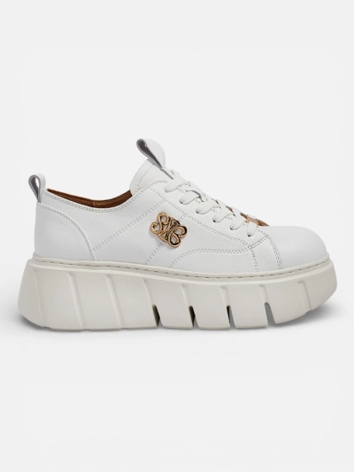 Sportliche Damen-Sneakers aus Naturleder Sacerr