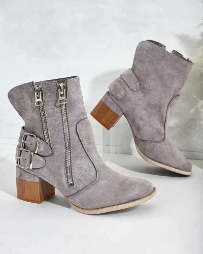 Royalfashion Decorated Zerta Heeled Booties
