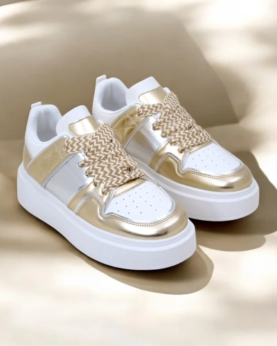 Royalfashion Damen Plattform Sportsneakers Gevigos