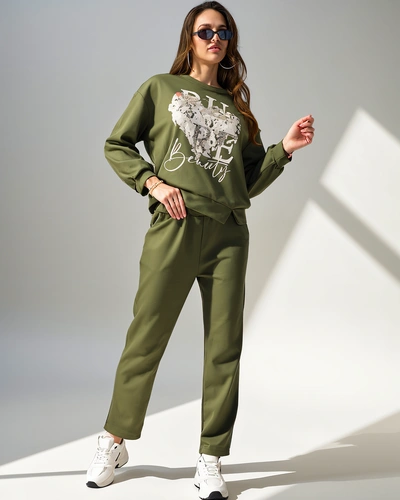 Royalfashion Damen Viskose-Set mit Druck