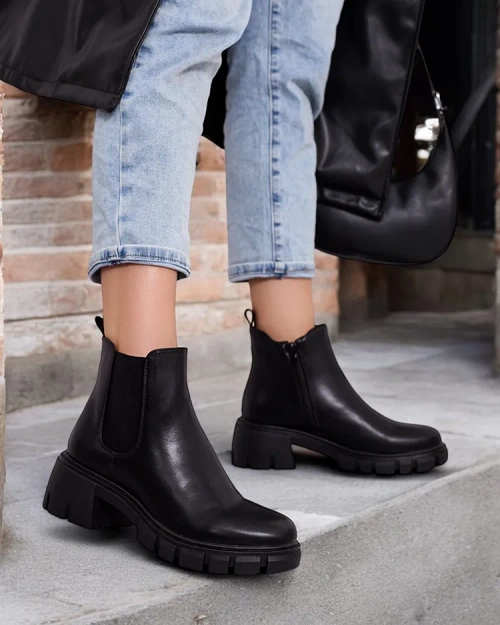 Жіночі оксамитові чоботи на шпильці Royalfashion