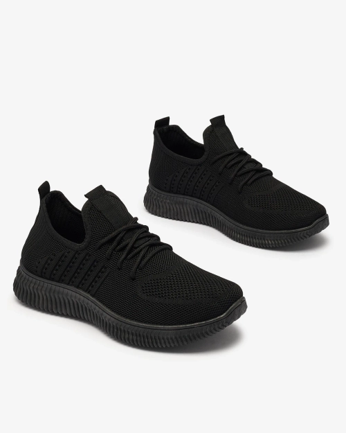 Royalfashion Чорні жіночі тканинні спортивні кросівки Wekaras