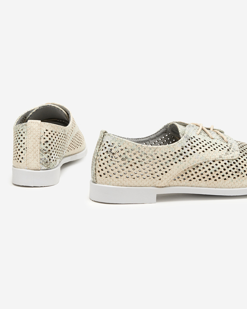 OUTLET Світло-зелені жіночі туфлі з ажуром Котнісо - Взуття