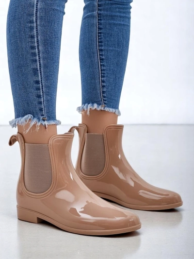 Royalfashion Damen lackierte Gummistiefel Seris