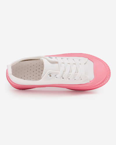 Weiß-rosa Damen-Sneaker, Typ Nerikas Sneaker - Schuhe