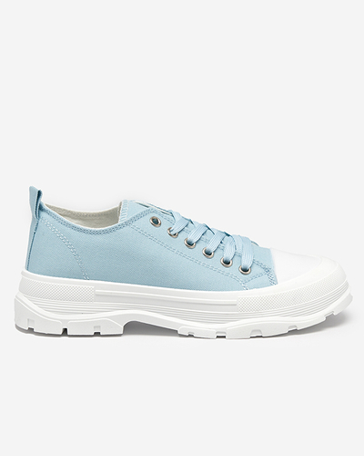 Blaue Damen-Sneaker mit höherer Sohle Mytiko - Footwear