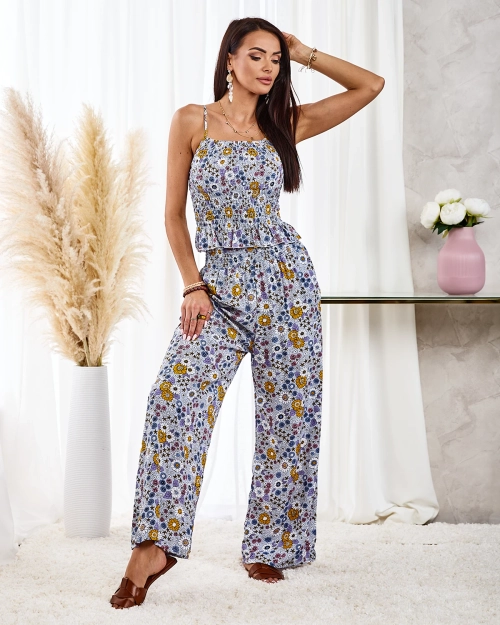 Жіночий комплект з візерунком Royalfashion синій