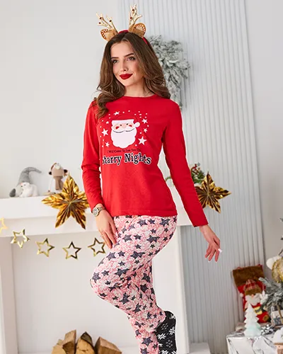 Royalfashion Weihnachts-Damenpyjamas