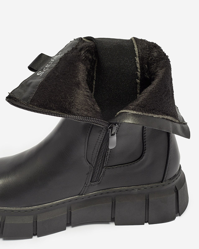 Damen Plateaustiefel in schwarz Couell- Footwear