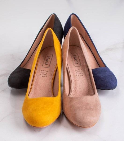 Beigefarbene Pumps am Amelle-Pfosten - Schuhe