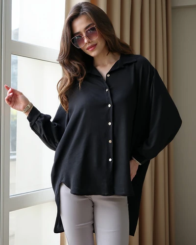 Royalfashion Langes, oversized Damenhemd