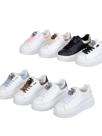 Royalfashion Damen Sportsneaker auf einer Plattform Safirrat