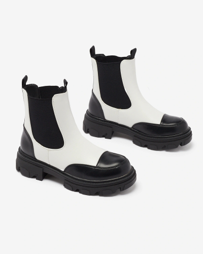 Royalfashion Weiße Damenstiefel Userrus