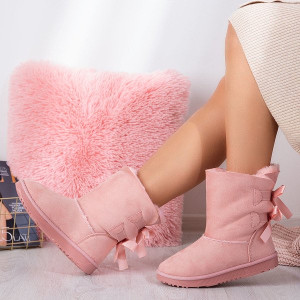 Rosa Schneeschuhe mit Schleifen Kylie - Footwear