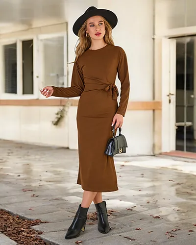 Royalfashion Damen-Midikleid