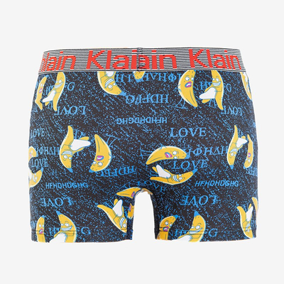 Schwarze Boxershorts für Herren mit Bananen - Unterwäsche