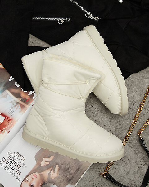 Beige Damenschuhe a'la Schneestiefel Amirfu- Footwear