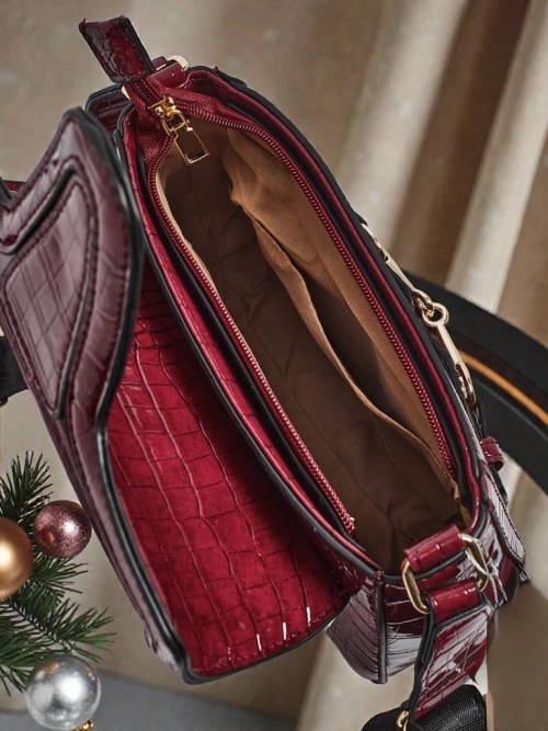 Жіноча Сумка Aurora Бордова Екологічна Шкіряна Елегантна