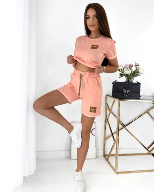 Жіночий спортивний комплект Royalfashion Powder з нашивками