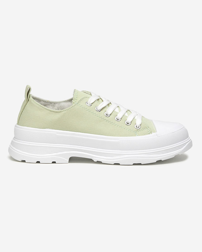 OUTLET Grüne Sportschuhe für Damen Cresoma - Schuhe