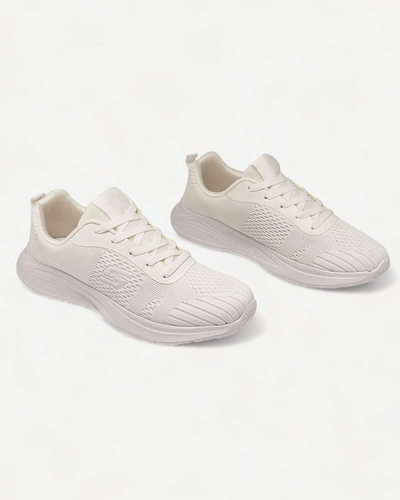 Royalfashion Weißer Stoff Herren-Sport-Sneaker Akimla