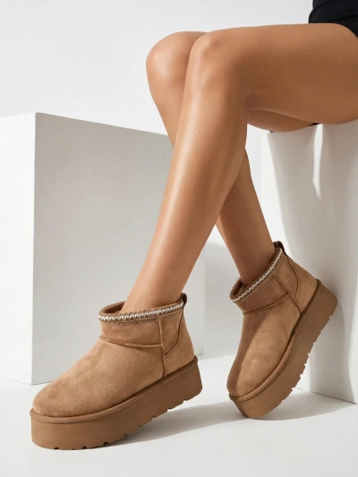 Royalfashion Damen Kurzstiefel a'la Schneestiefel Xoalla