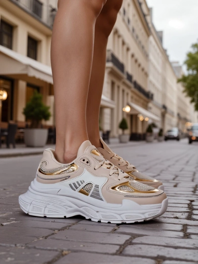 Royalfashion Damen Sneaker mit dicker Sohle Ovelba