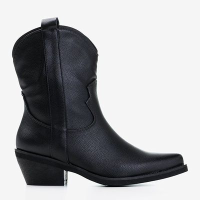 Schwarze Cowboystiefel für Damen von Laia - Schuhe