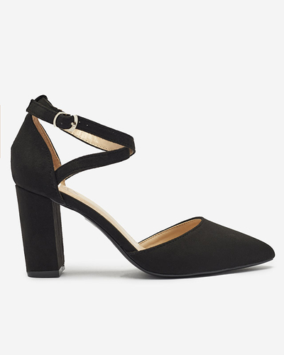 Schwarze Damen-Pumps auf einem Pfosten Amagy- Footwear