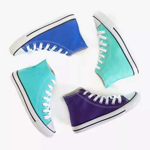 OUTLET Світло-блакитні жіночі високі кросівки Antonella - Взуття