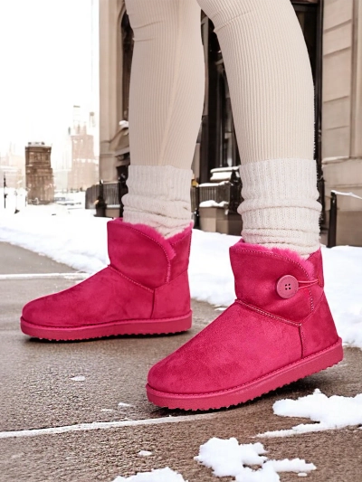 Royalfashion Kurze Damenstiefel a'la Schneestiefel Malla