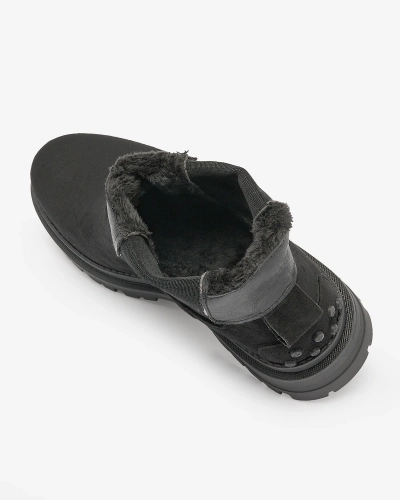 Royalfashion Schwarze isolierte Damenstiefel Comfy Walk