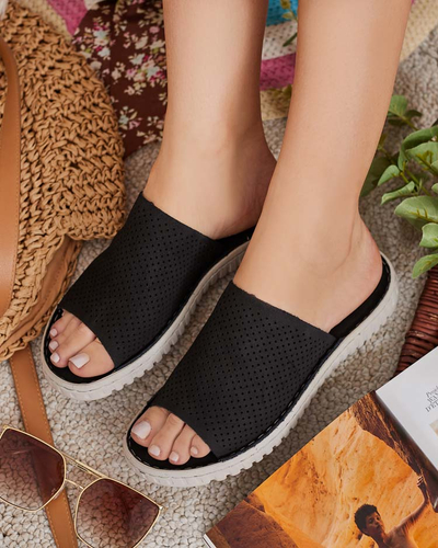 Royalfashion Durchbrochene Damen-Flip-Flops Ererra