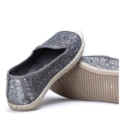 Seans graue Glitzer-Espadrilles - Schuhe