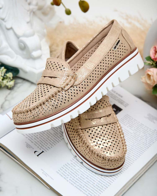 Royalfashion Ажурні жіночі мокасини Leteller