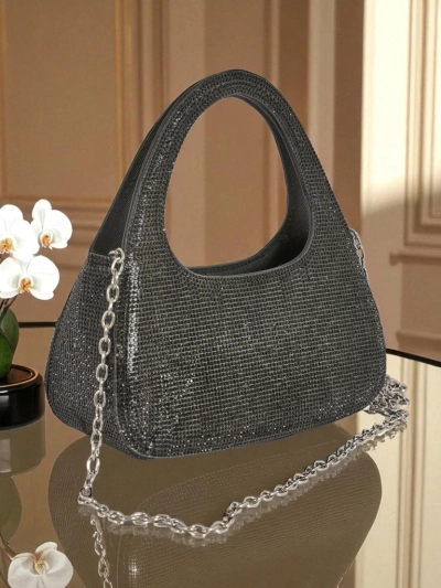 Royalfashion Damen Clutch Handtasche mit Zirkonia Myra Quill