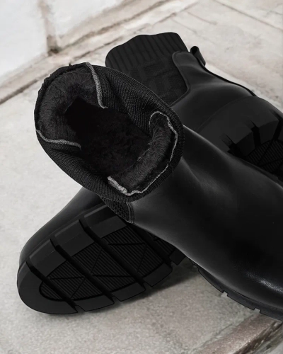 Royalfashion Damen Slip-On Knöchel Stiefel Domixo