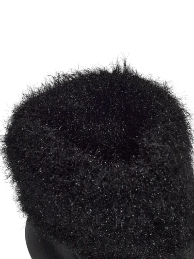 Ботильйони жіночі еко шкіряні на підборах-стовпчику з трикотажем Tirave