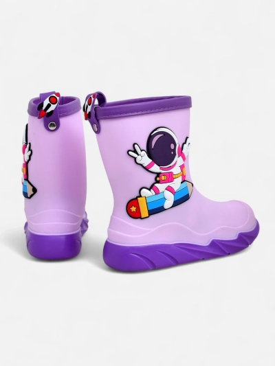 Дощові дитячі чоботи Royalfashion Kids із Космосом-астронавтом
