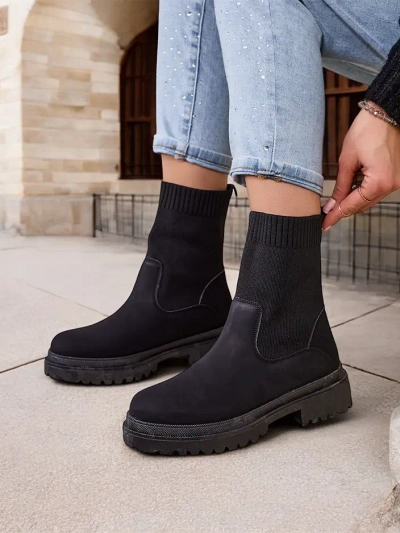 Royalfashion Damen Slip-On-Stiefel Dorino
