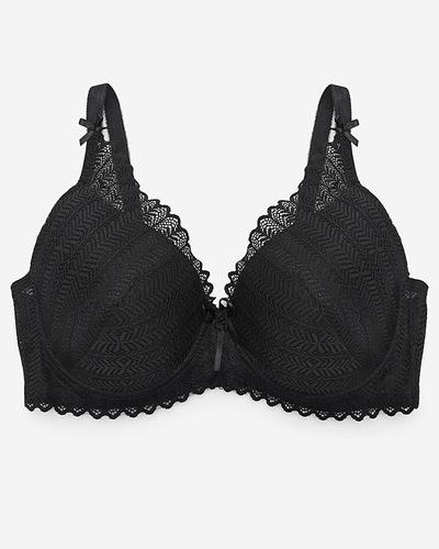 Schwarzer Spitzen-BH für Damen - Unterwäsche