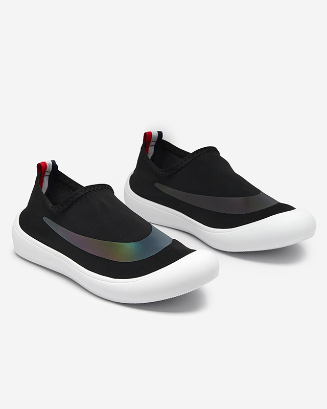OUTLET Schwarze Slip-on-Sneakers für Damen Lerick - Schuhe