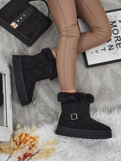 Royalfashion Kurze Damenstiefel a'la Schneestiefel Myrelle