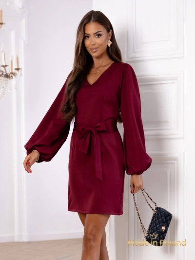 Kurzes Damenkleid mit Gürtel Bella Vica